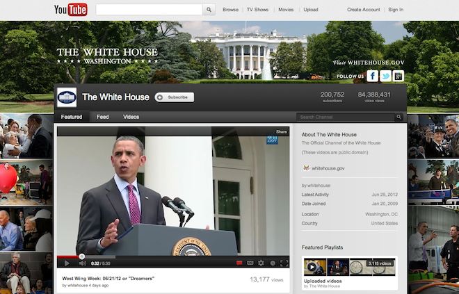 youtube branding obama