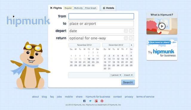 hipmunk mascot