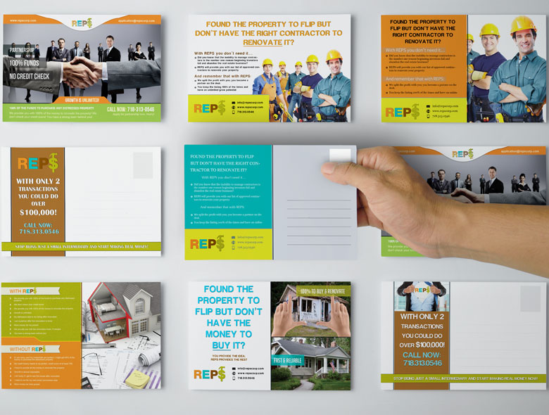 Real Estate Post Card Design