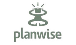 Plawise Fintech Startup Logo Design showing showing an abstract icon of person holding the head which looks like a computer in sheer panic
