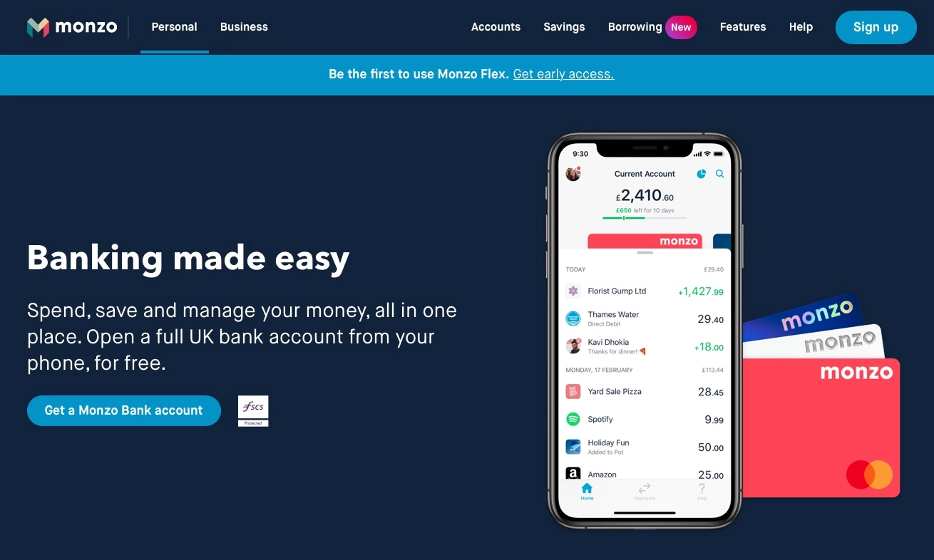 monzo branking made easy fiintech