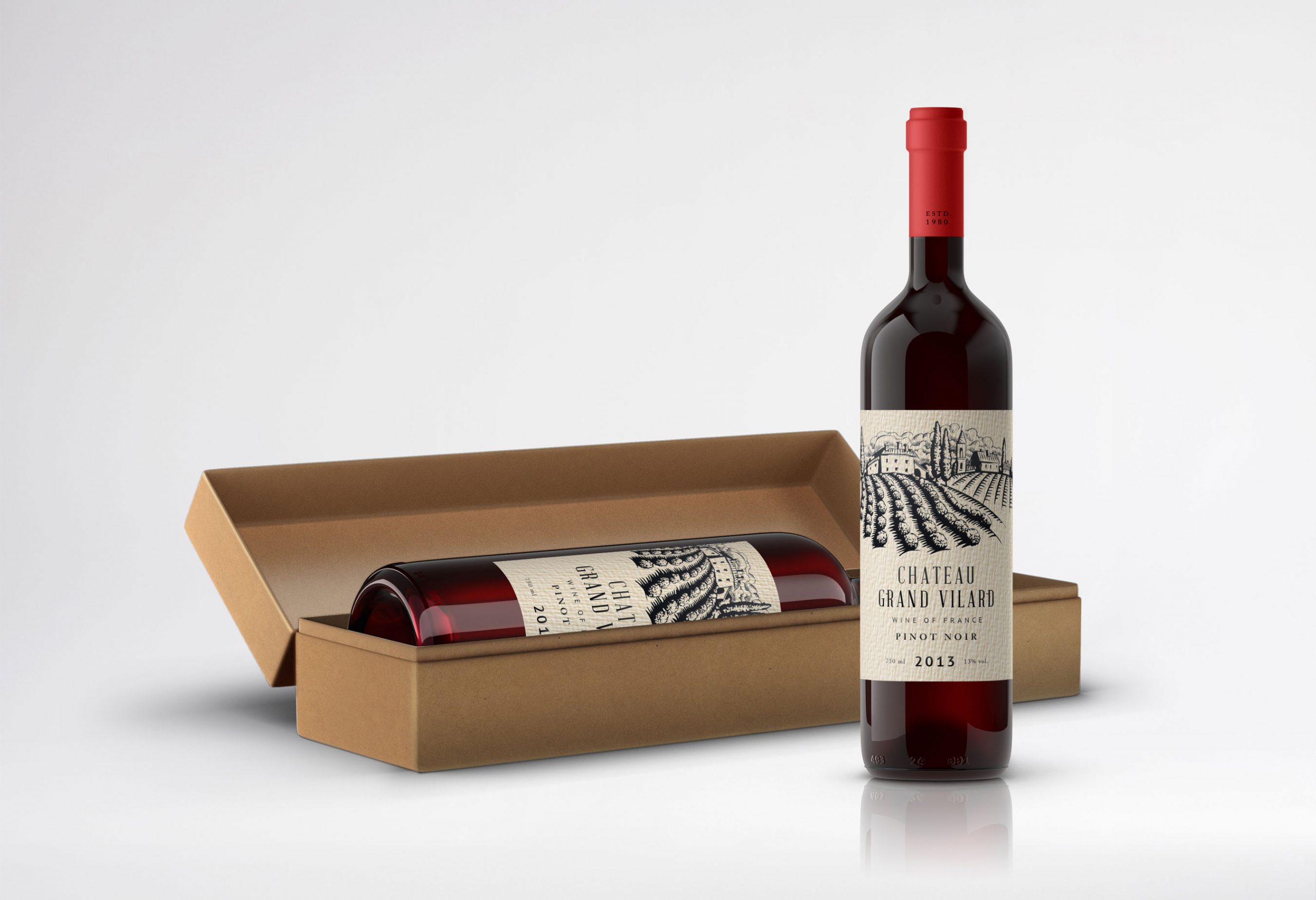 wine bottle label design