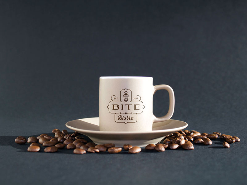 Bite Bistro Cafe Logo Design