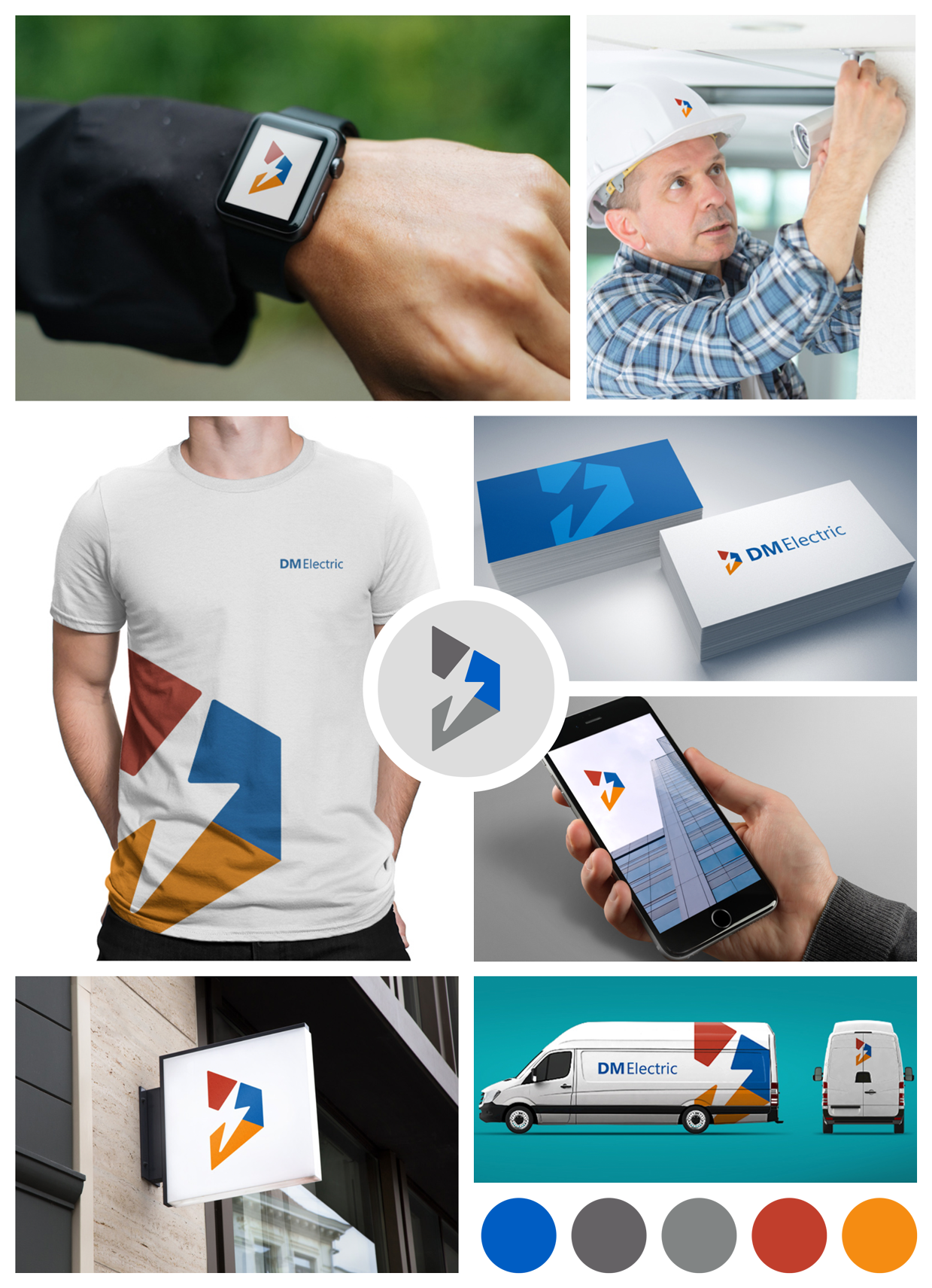 DM Electric Company Logo Design & Branding