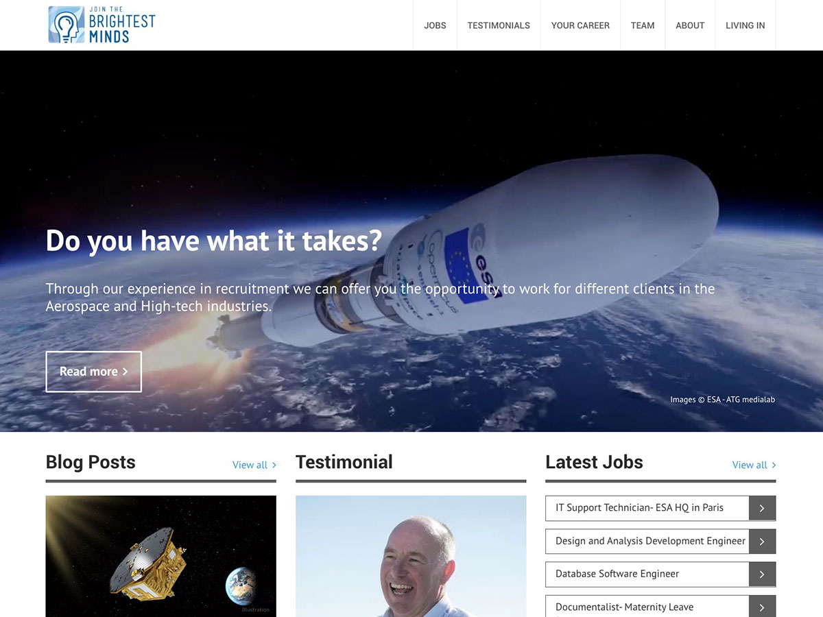 recruitment agency website design