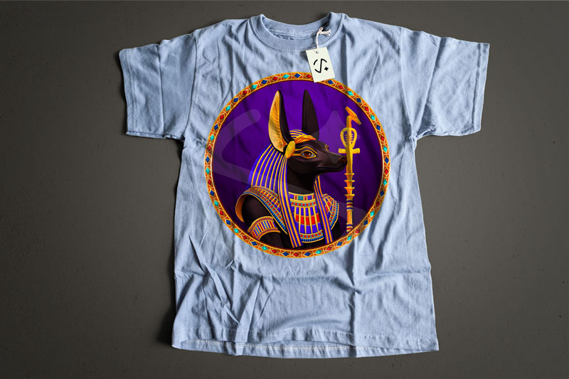 t shirt design egyptian anubis a