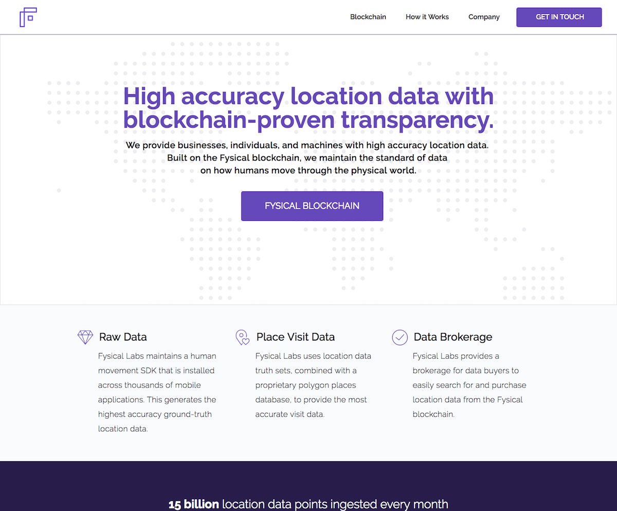 Fysical is a decentralized location data market.