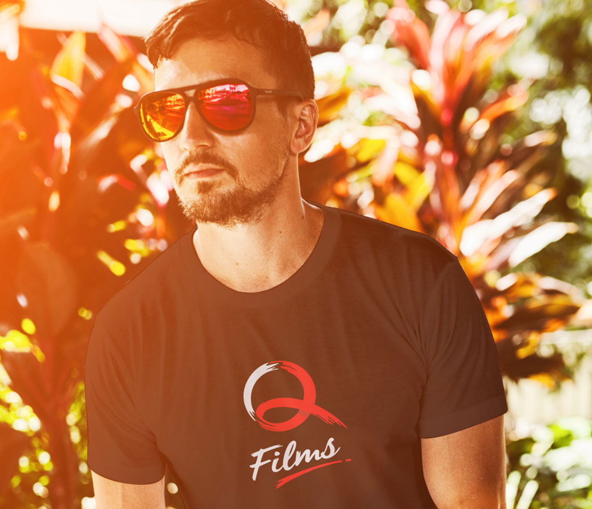 film production company logo on a t-shirt design