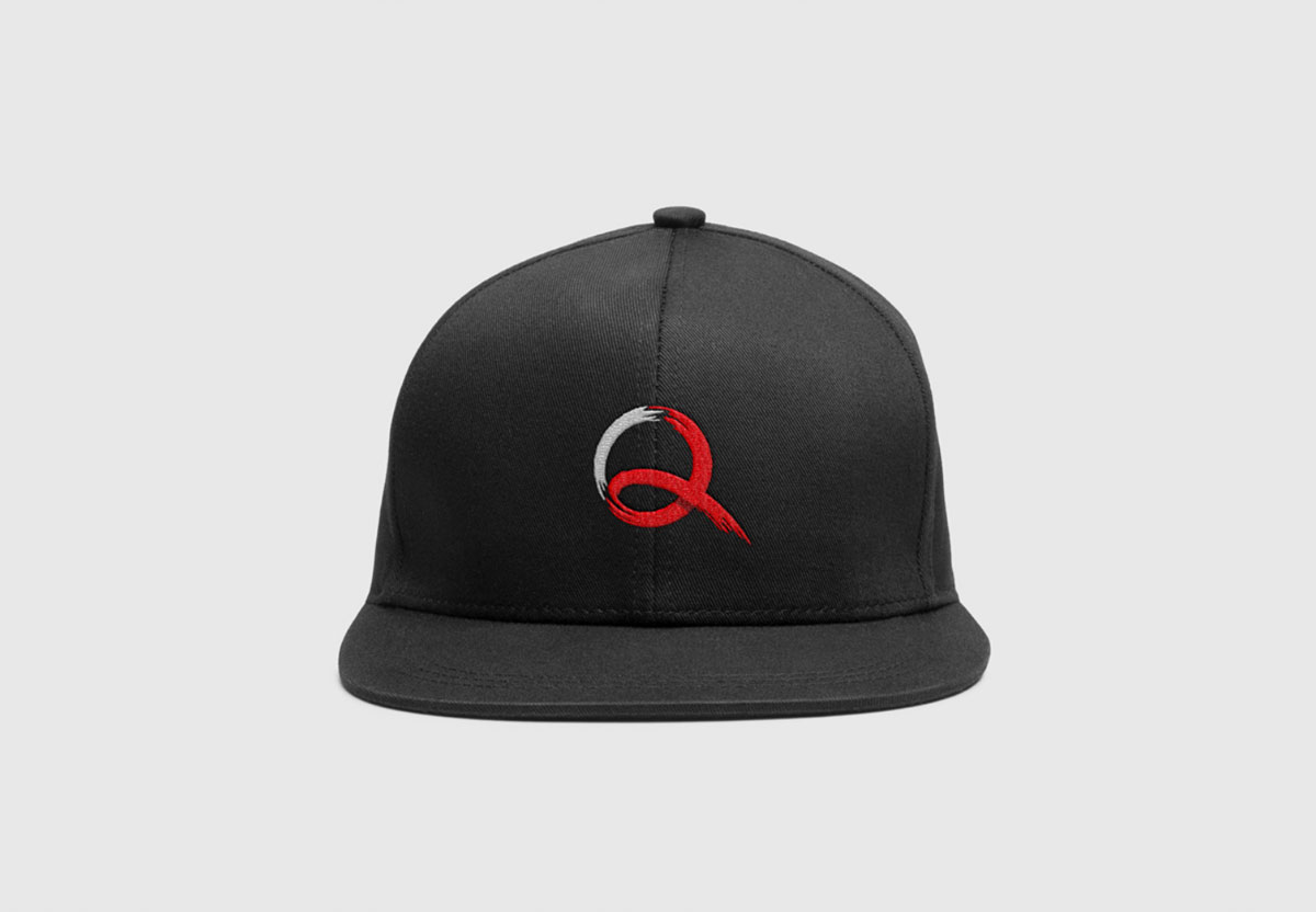 movie company logo design on a baseball cap