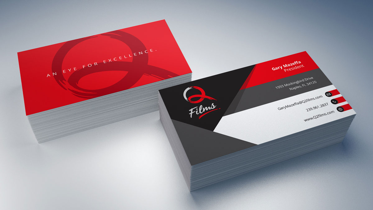 movie company business card design