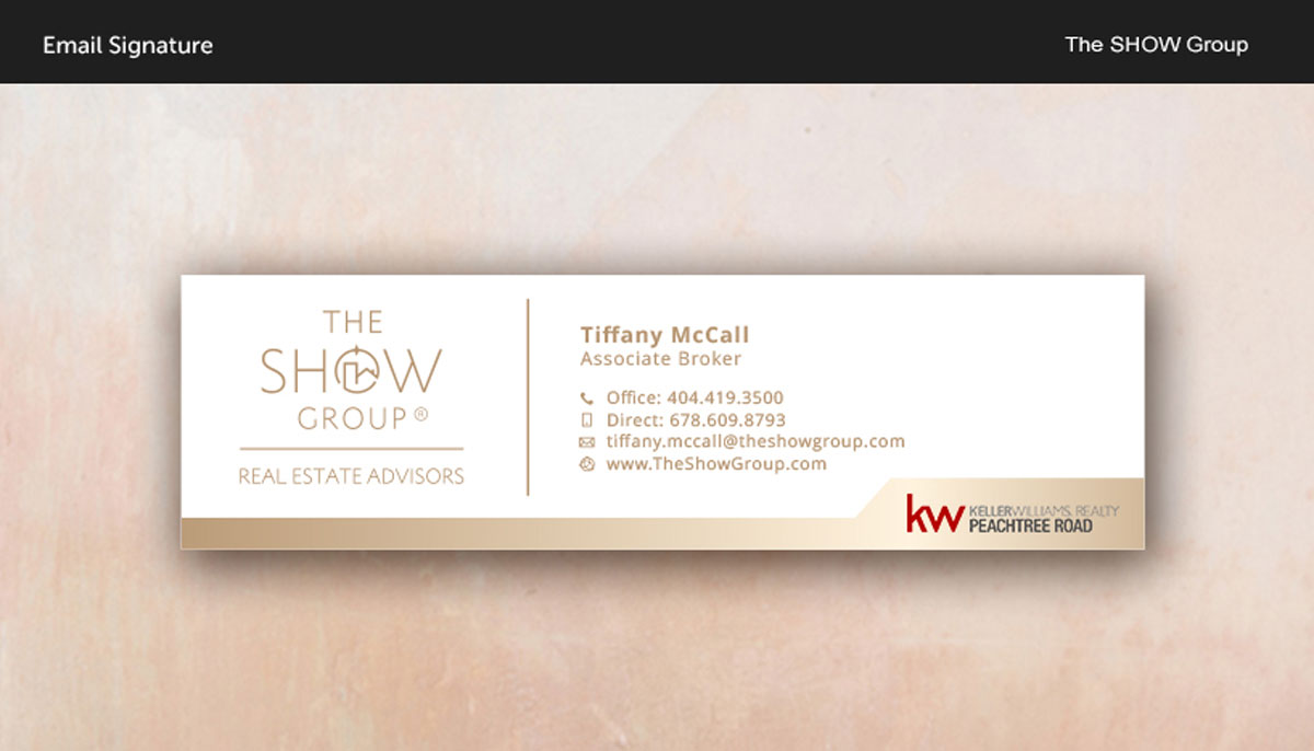 Real Estate Advisors email signature design