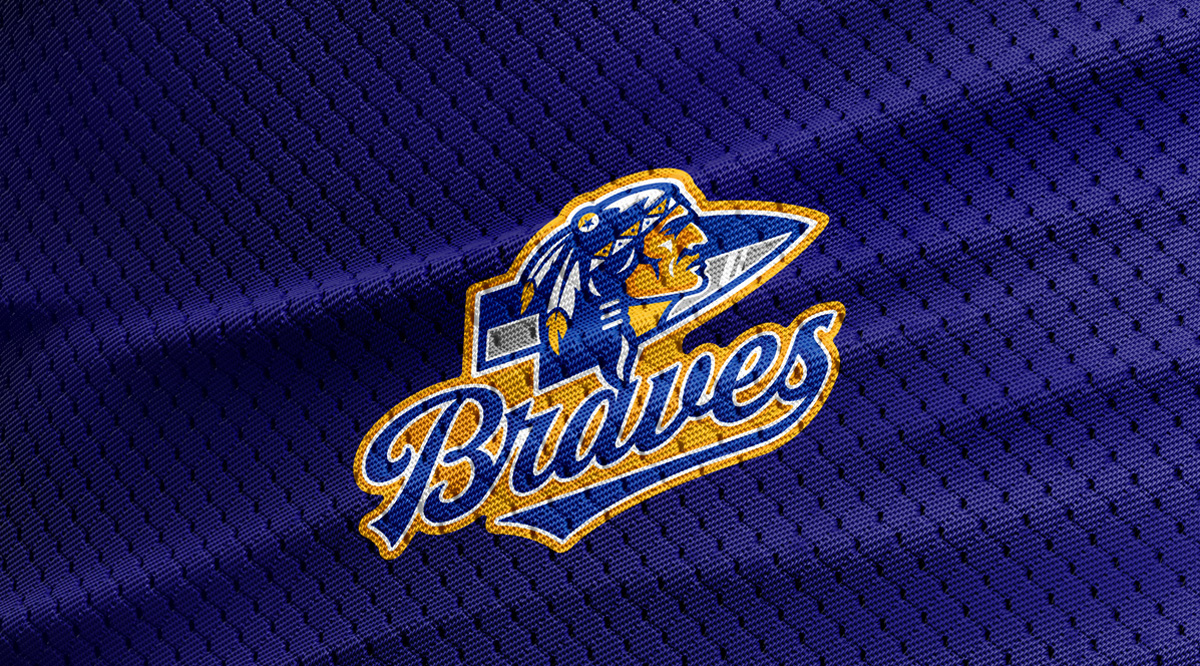 braves high school mascot and logo design