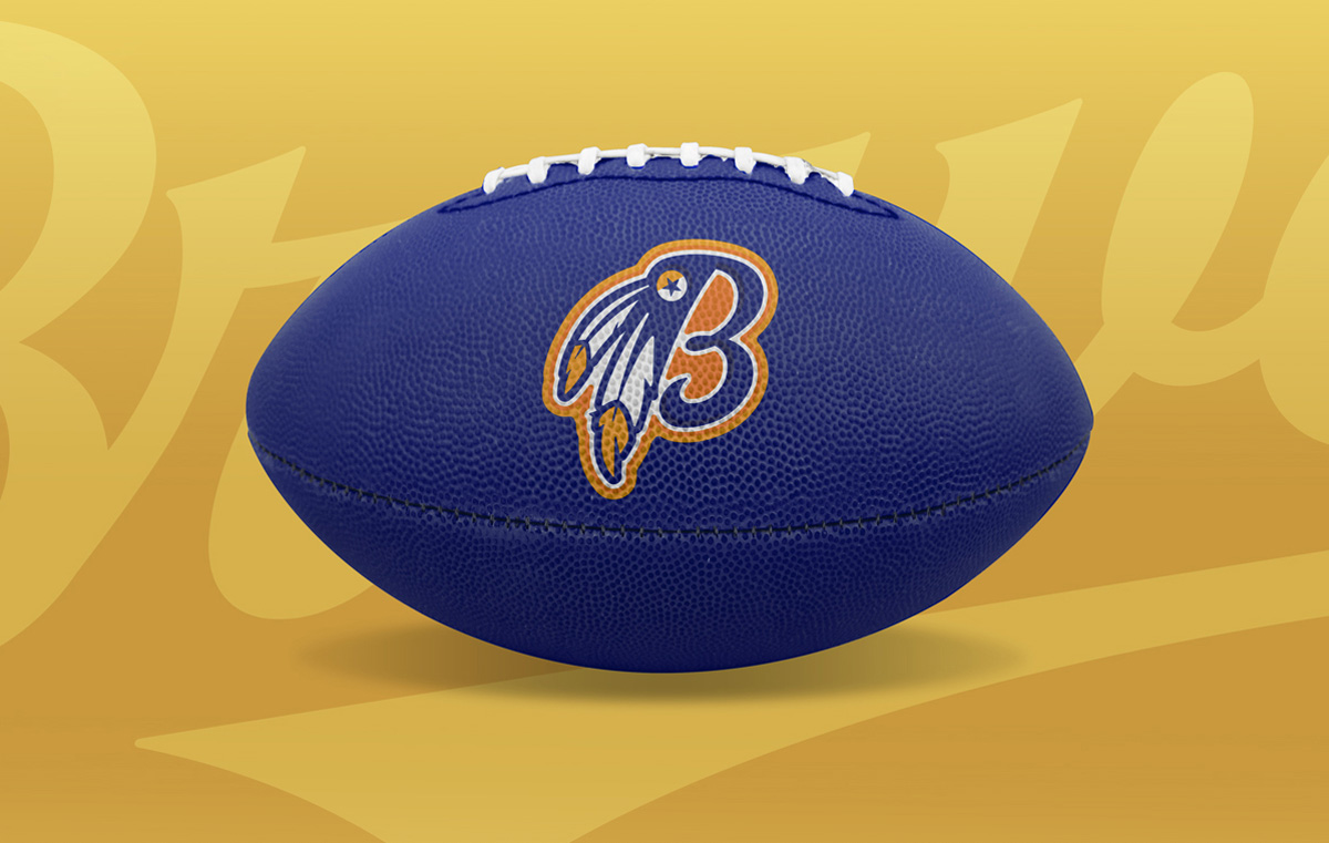 high school football mascot design