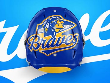 braves high school mascot design and logo