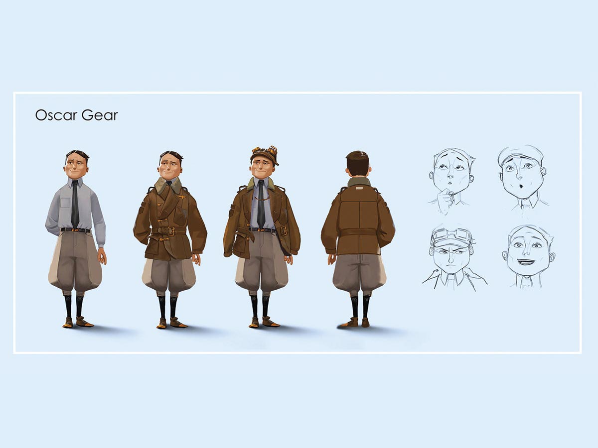 old army office character design
