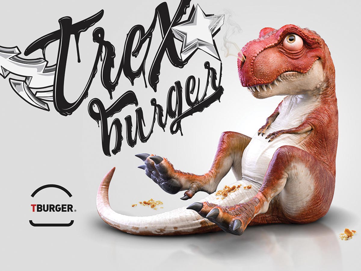 dinosaur 3D model poster