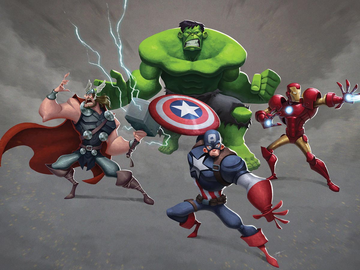 Avengers caricatures