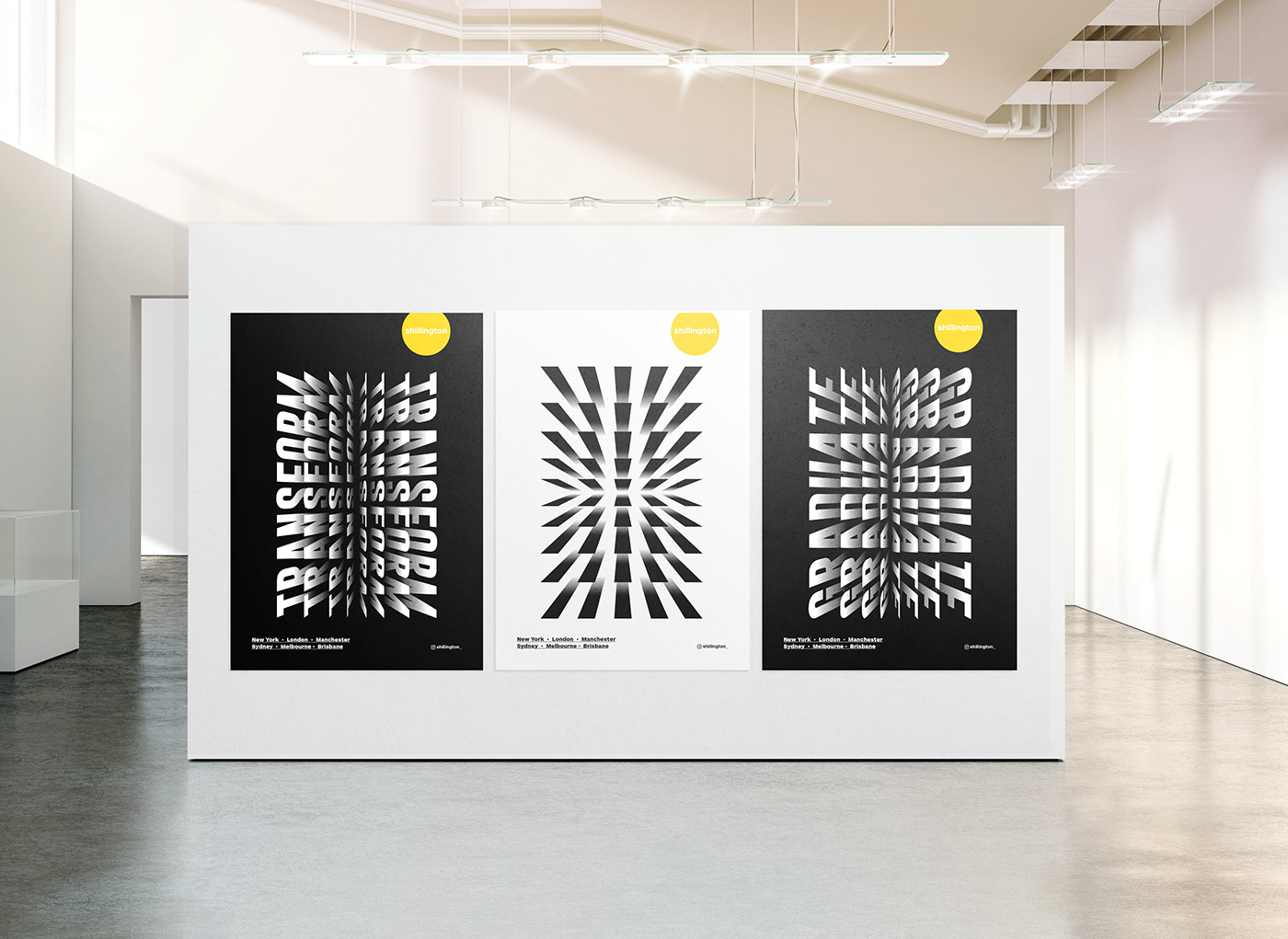 Poster Design in a gallery