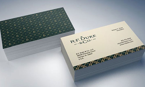 logo on business cards