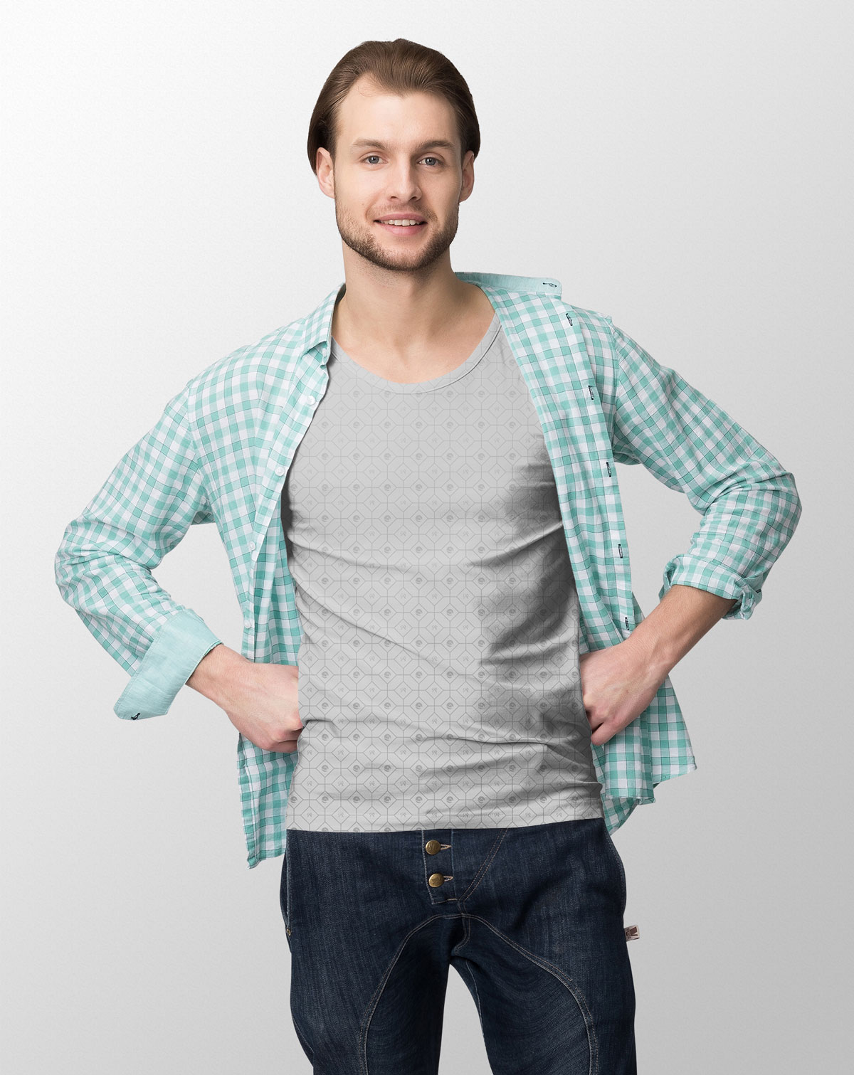 Oriens Aviation Brand pattern on t-shirt