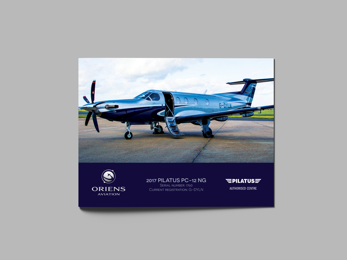 Oriens Aviation brochure layout