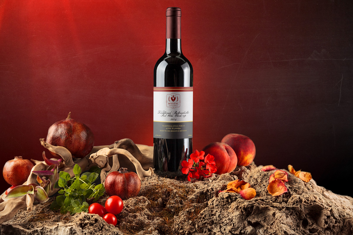 wine bottle label design
