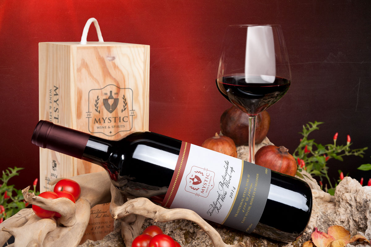 wine bottle design