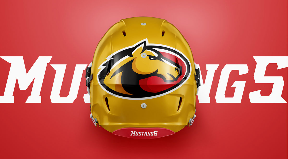 middle school logo design on a helmet