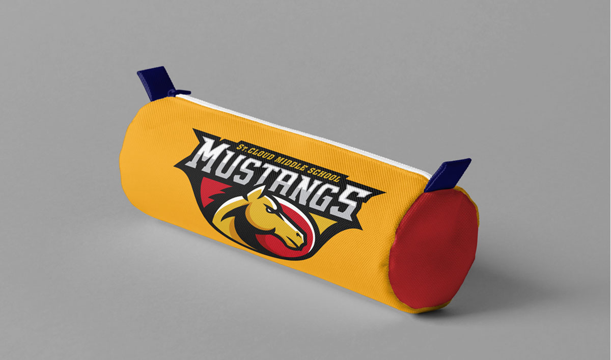St. Cloud Middle School logo on a pencil case