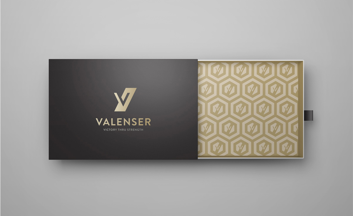 image of a gift box showing the branding of fitness company