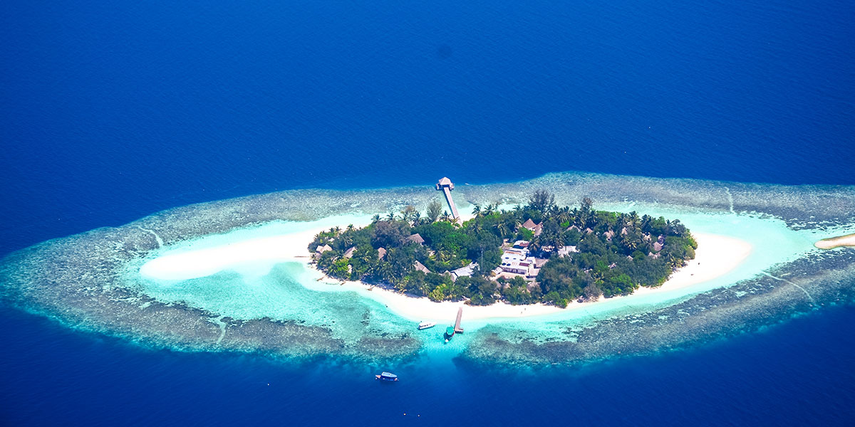 a resort island in the Maldives
