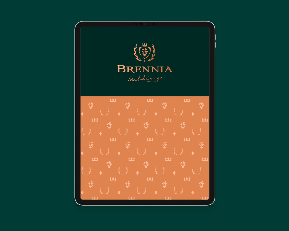 Maldives Resort Brand iPad Design