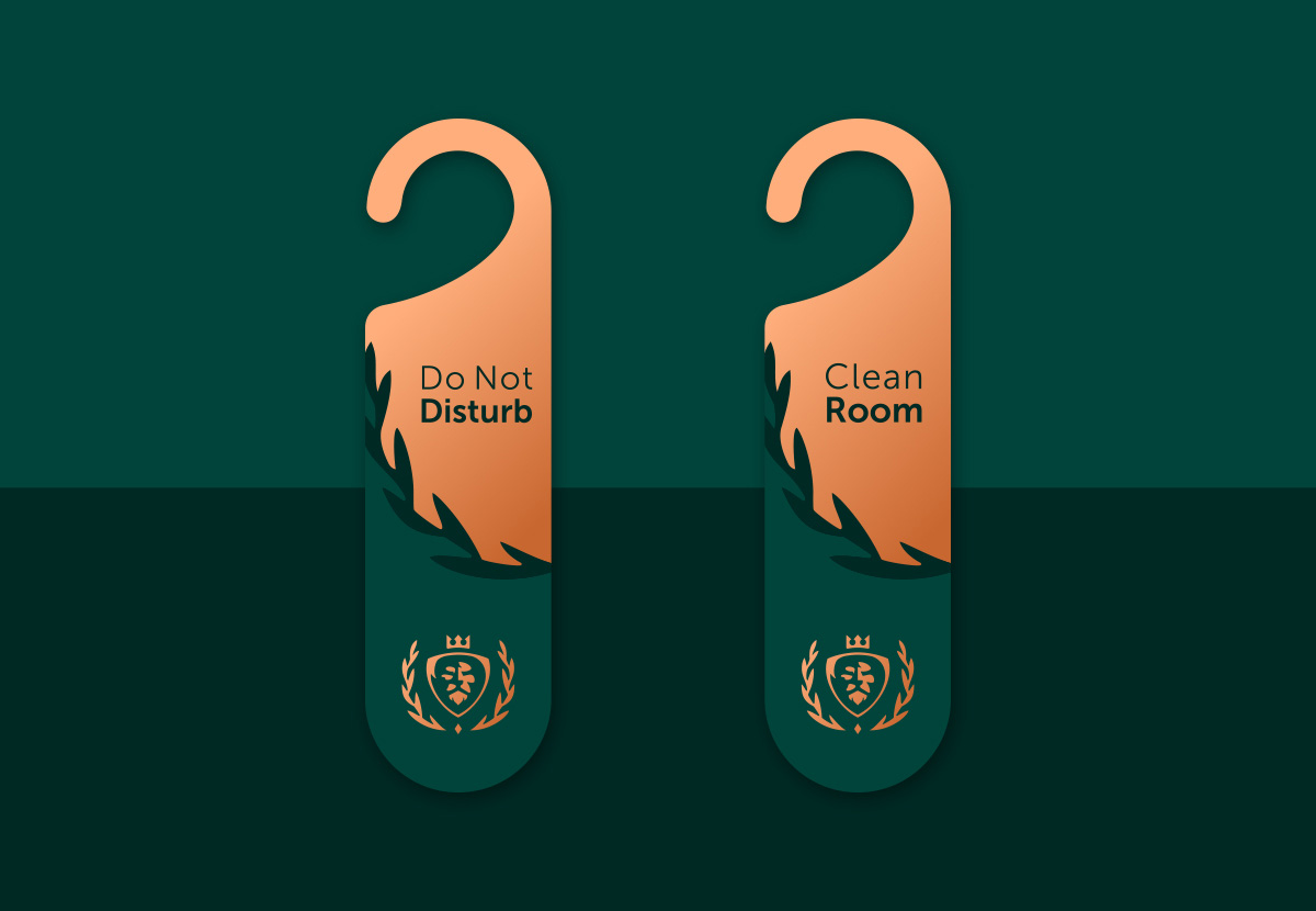 Maldives Resort Brand Room Tag Design