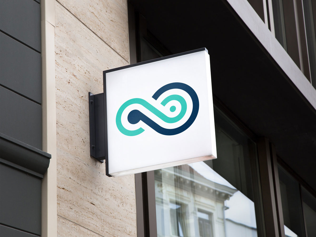 process fusion logo icon shown on a sign