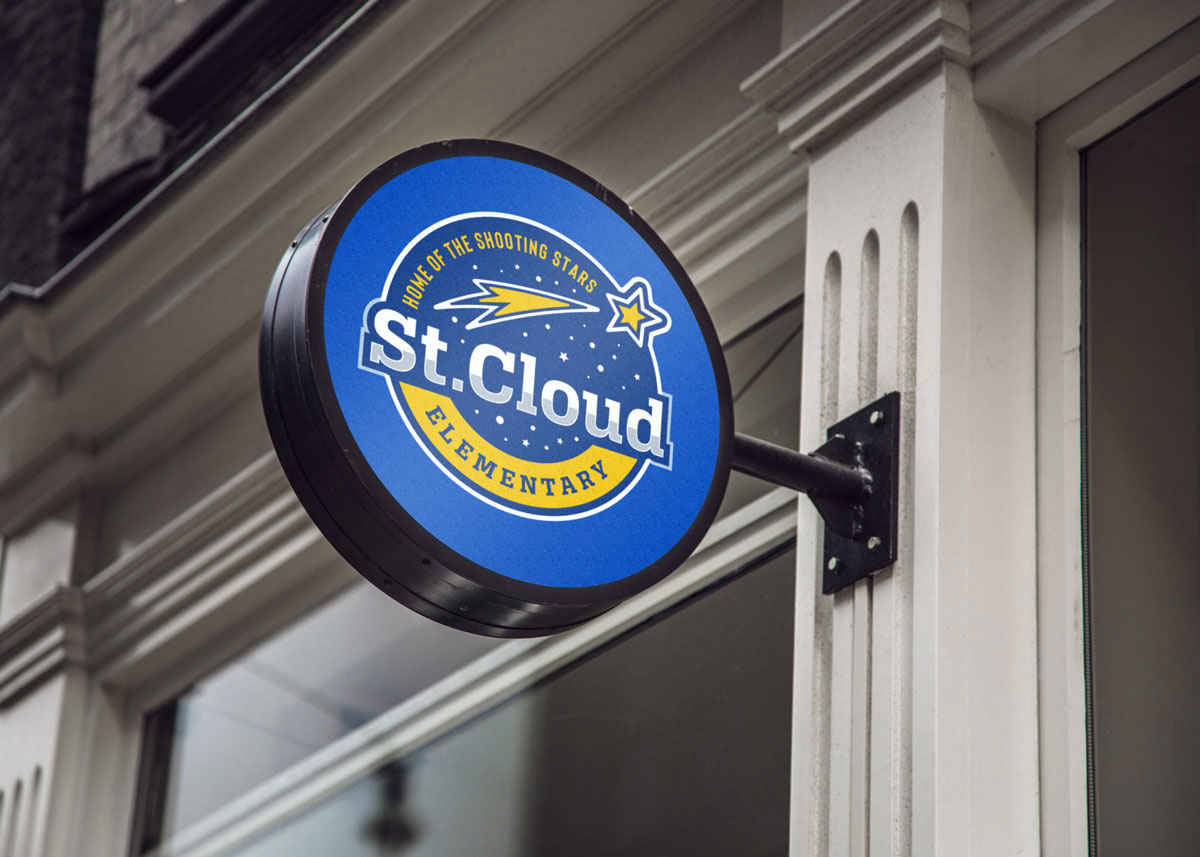 st. cloud elementary school sign design