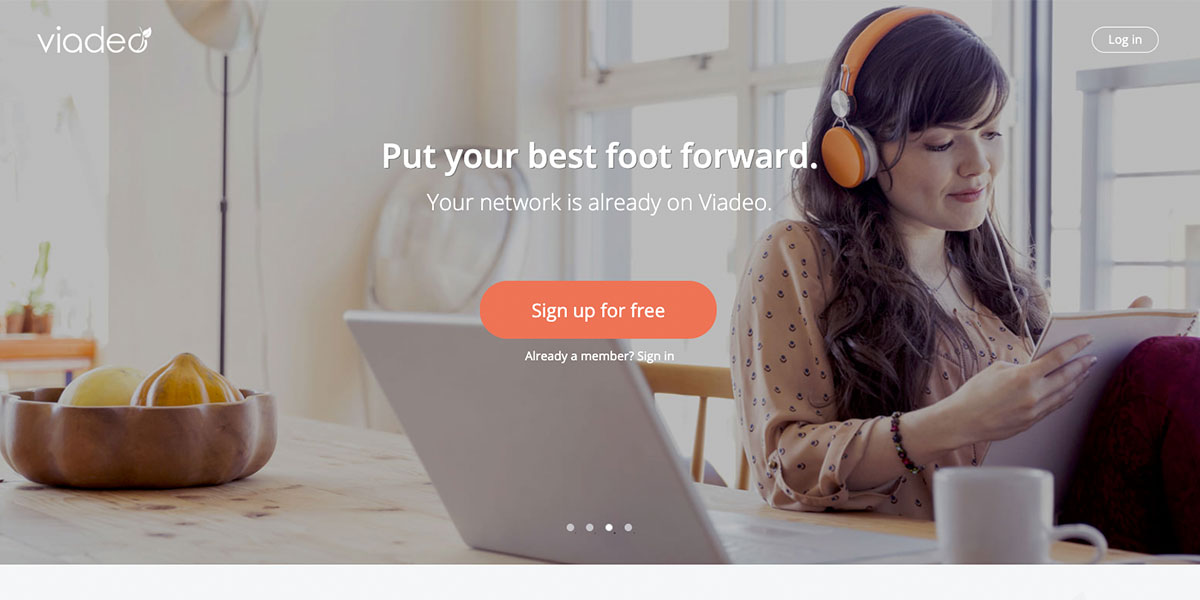 viadeo landing page