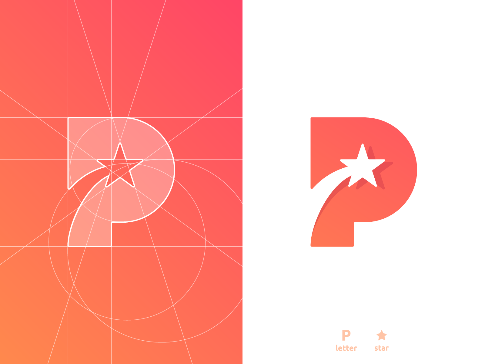 p star logo design