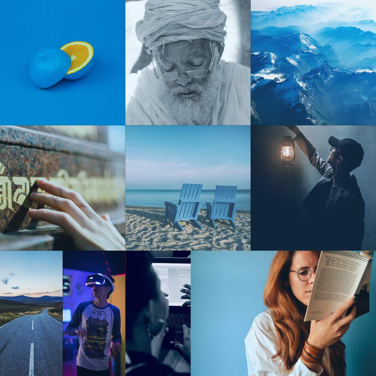Sage brand archetype mood board