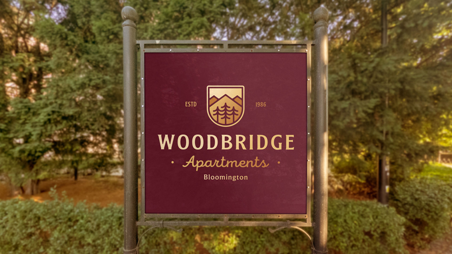 woodbridge appartments logo design