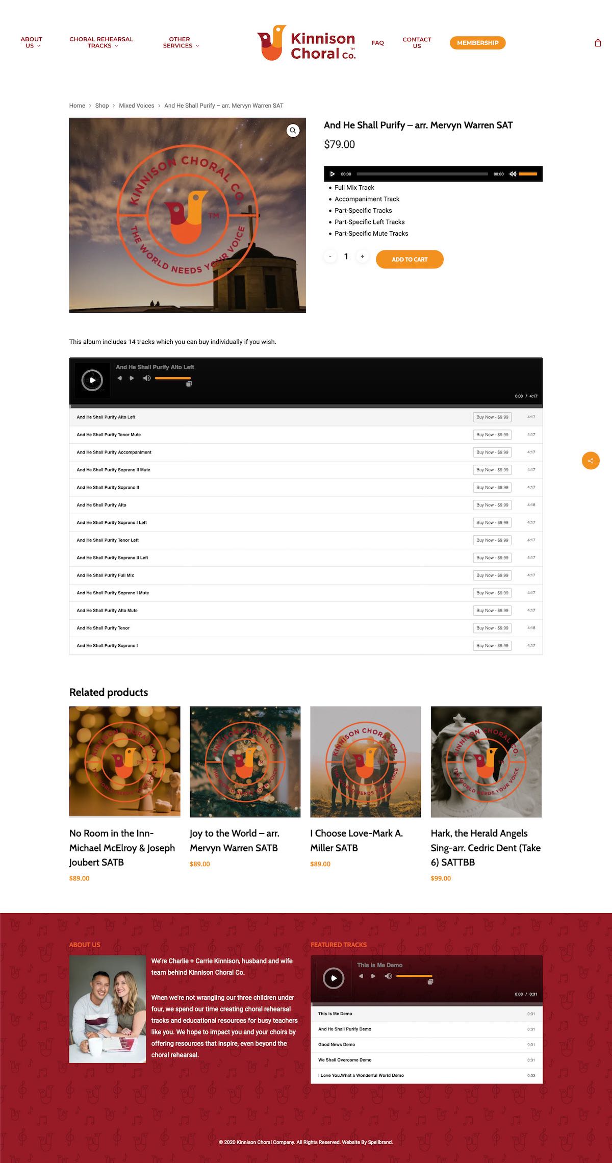 choral music website design