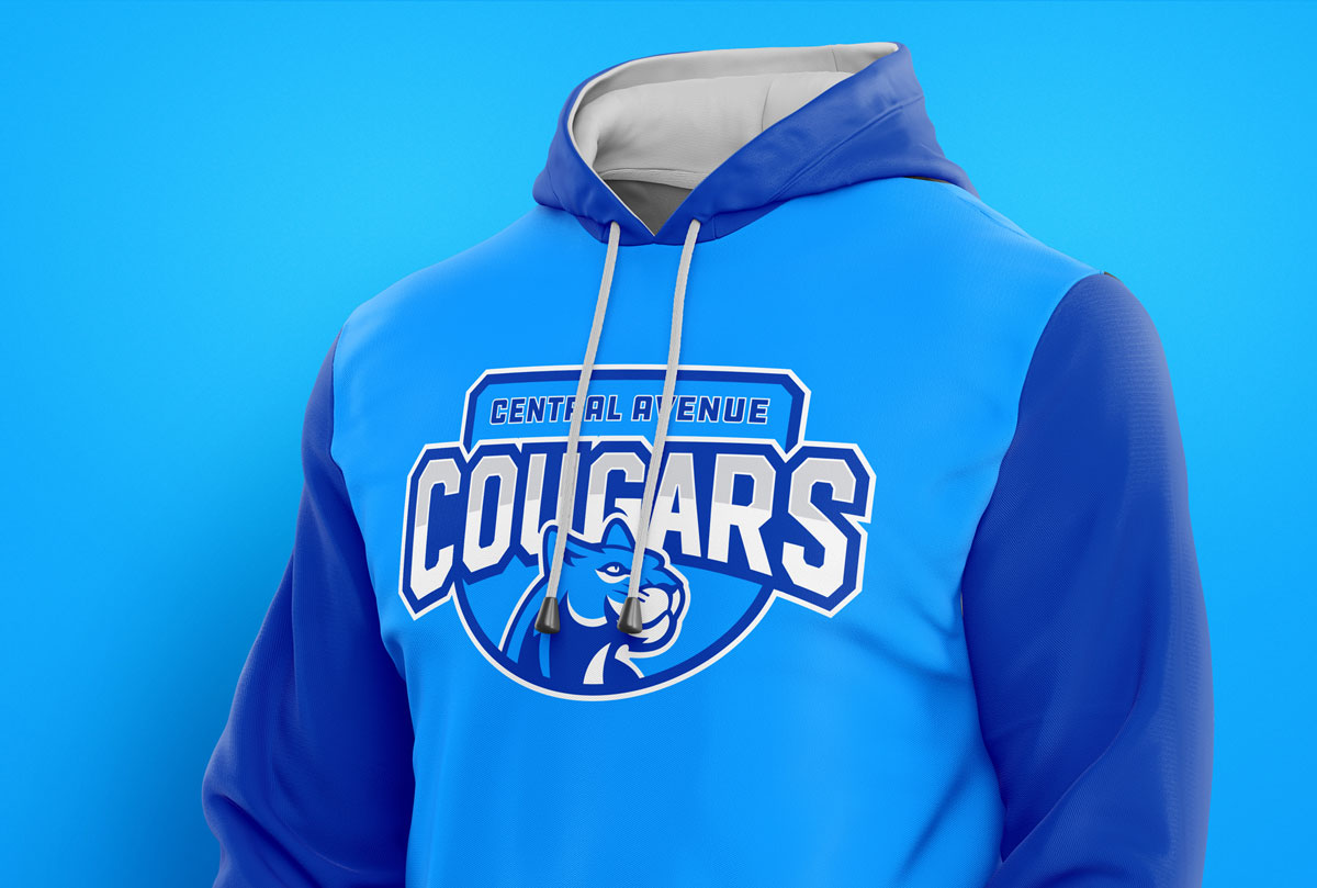 cougars elementary school mascot design