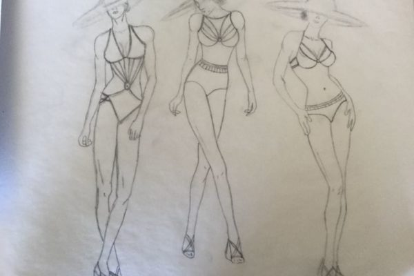 jessica designing bikini