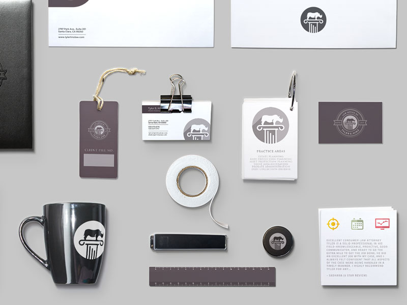 law firm stationery design