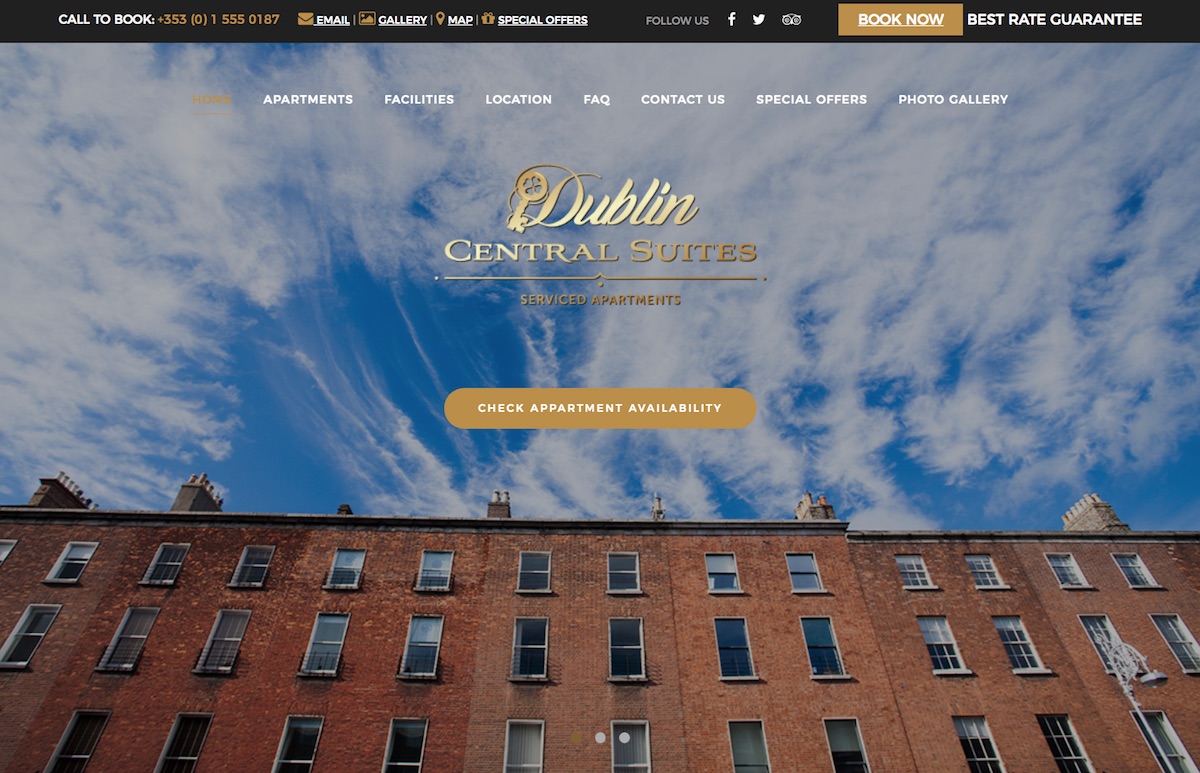 luxury hotel website design
