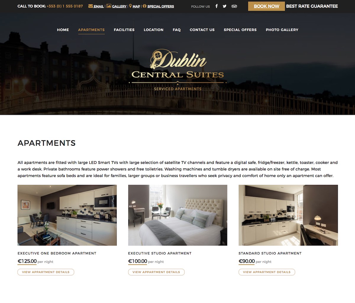 luxury hotel website design