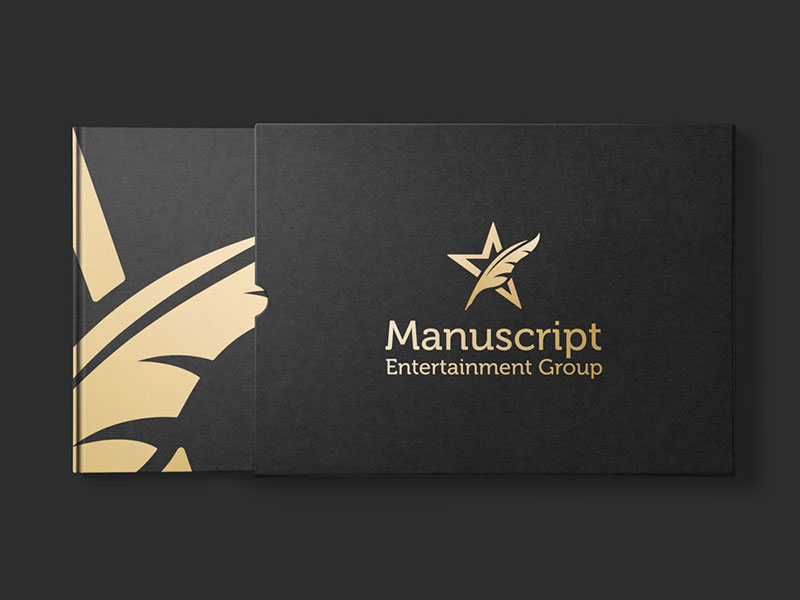 Manuscript Entertainment Brand Identity
