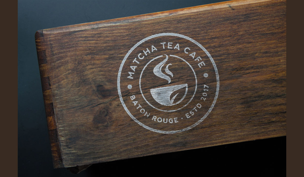 matcha tea cafe branding