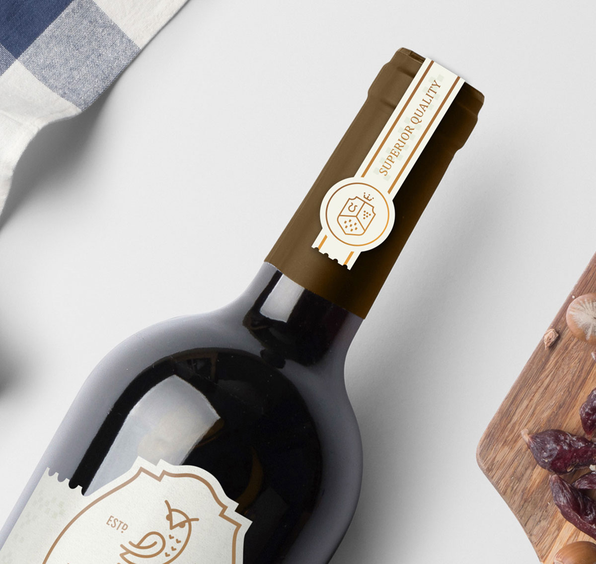 premium wine label branding