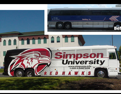 simpson university eagle mascot