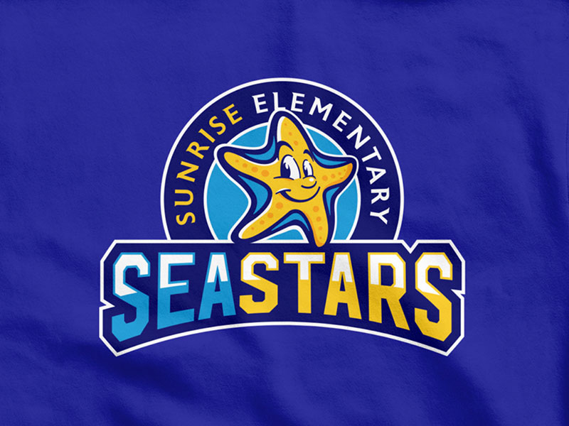 sunrise elementary school logo design